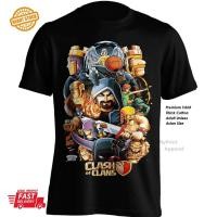 ราคา เสื้อยืดผ้าฝ้ายธีม Clash of Clans สำหรับโทรศัพท์ Android และ iOS (56704075557)