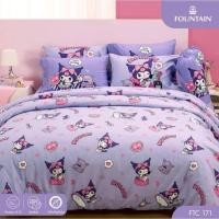 ราคา FTC171 : ผ้าปูที่นอน​ ผ้านวม​ การ์ตูน​ Kuromi​ ยี่ห้อ​ Fountain​ ลิขสิทธิ์แท้​ Sanrio (44757357373)