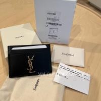 ราคา Saint Laurent Cassandre Card Case in Lambskin Black ✅ของแท้100% ✅ YSL VIP Gift จากเคาน์เตอร์แบรนด์ แท้ 100% (50258340537)