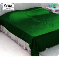 ราคา OHM ผ้าคลุมเตียง ผ้าซาตินแท้ 440 เส้น (เกรดพรีเมี่ยม) สีเขียวหยก (904879562)