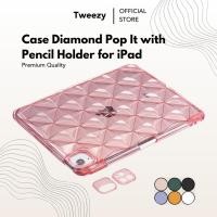 ราคา Diamond Case Model Pop It Pencil Holder Slot Pen Stylus Cute Ipad Soft Case Cute Colourful For Ipad 9.7" Gen 5 6 Ipad 10.2" Gen 7/8/9 Pro 11" Air 4/5 Mini 6/7 คุณภาพระดับพรีเมียม (42579916233)