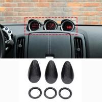 ราคา ABS Carbon Fiber Car Dashboard Center Clock Decorative Ring Sticker For Nissan 370Z Z34 2009-2020 I (55560817766)