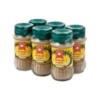 ราคา ตรามือ พริกไทยขาวป่น ขวดแก้ว 60 กรัม x 6 ขวด/Hand Brand Ground White Pepper Glass Jar 60 grams x 6 bottles (5746222167)