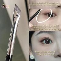 ราคา <YCJ> Brow Contour แปรงแต่งหน้า Eyebrow Eyeliner Brush Professional Super Thin Angled Liner Eye Brush Make Up Tools On (57463755411)