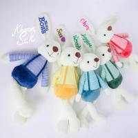 ราคา นุ้งต่ายเอี๊ยมปักชื่อได้ทุกวัย หญิง / ชาย กระต่ายปักชื่อ ตุ๊กตาปักชื่อ (25804966046)