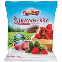 ราคา ซันนี่เดย์สตรอเบอร์รี่แช่แข็ง 450กรัม Sunny Day Frozen Strawberry 450g. [หมายเลขบาร์โค้ด 8856843001573 ] (56312486657)