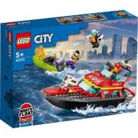 ราคา LEGO City Fire Rescue Boat Building Toy Set (144 Pieces) - 60373 (43703159445)