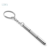 ราคา LIDU1 3 In 1 Miniature ไขควงแบบพกพาแว่นตาแว่นตากันแดดนาฬิกาซ่อมไขควงชุดพวงกุญแจไขควงมือ (51462147735)