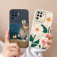 ราคา เคสซิลิโคน ลายดอกไม้ ผีเสื้อ กันกระแทก สําหรับ OPPO A94 4G OPPOA94 A 94 4G (23687912656)