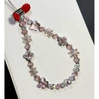 ราคา SWAROVSKI HP GANTUNGAN เกล็ดหิมะสีชมพู CAN BE A RING (สวารอฟสกี้เกรด a5 คริสตัล) PHONE BEADS / PHONE STRAP / PHONE HANGER / PHONE STRAP / PHONE CHARM (43777285733)