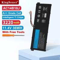 ราคา KingSener AC14B18J AC14B13J แบตเตอรี่แล็ปท็อปสําหรับ Acer Aspire E3-111 E3-112 E3-112M ES1-531 MS2394 B115-MP EX2519 N15Q3 N15W4 11.4V (45312171580)