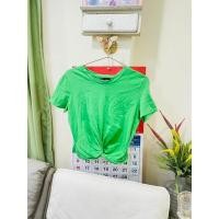 ราคา เสื้อยืดเขียวสดผูกเอวเสื้อสงกรานต์เสื้อคอกลมเซ็กซี่เสื้อเอวลอย ไซส์ S/M (26680051635)