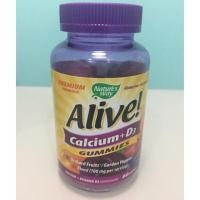 ราคา Alive Calcium+D3 #60 gummies (1599900333)