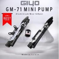 ราคา (Lotใหม่แพ็คเกจใหม่) สูบลมพกพา GIYO GM-71 Made in Taiwan Max.140psi มีเกจวัด น้ำหนักเบา พกพาสะดวก (4877339331)