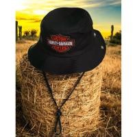 ราคา หมวกบักเก็ต Harley-Davidson หมวกเดินป่า งานปักโลโก้สวยพรีเมียม มีสายรัดคางปรับระดับได้ สไตล์วินเทจ (47810275211)