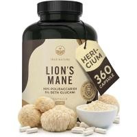 ราคา Lion Mane Mushroom/Herricium-360 Capsules-600.00mg (30: 1 สารสกัด) High Dose-30% Polysaccharide 5% Beta-Glucan-Lion Mane Mushroom-Tested โดยห้องปฏิบัติการ-TRUE (43532798707)
