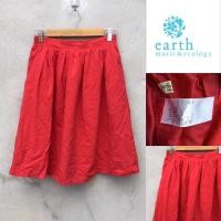 ราคา กระโปรงสั้น สีแดง earth music&ecology (8567802136)