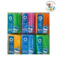 ราคา (คละสี1ชิ้น)หลอดดูดน้ำสั้น ตราดาว บรร30 กรัม (54400924780)