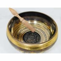 ราคา 20 cm Original with Coin ขันทิเบต ขันวน ขันสมาธิ ขันสปา ระฆังสวดมนต์ ระฆังทิเบต singing bowl ปากกว้าง 20 cm (41268895435)
