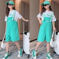 ราคา ชุดเอี้ยมเด็กผู้หญิงพร้อมส่ง เซ็ท2ชิ้น เสื้อพร้อมเอี้ยม ชุดเด็กโตหญิง ชุดเด็กน่ารัก สายปรับระดับได้ QQ-77 (28085394880)