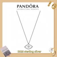 ราคา ขายร้อน 100% S925 เครื่องประดับผู้หญิงเงินสเตอร์ลิง (พร้อมกล่อง) Pandora Talisman เงินสเตอร์ลิง Lab-Grown Diamond Evil Eye จี้สร้อยคอ (55263319000)