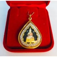 ราคา จี้หลวงพ่อโสธรเลี่ยมทอง ทองแท้75% เลี่ยมกันน้ำ (2352005811)