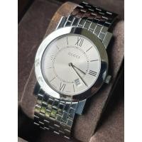 ราคา GUCCI 5200M Quartz Unisex Watch Silver Dial Analog Stainless Steel (43604308322)