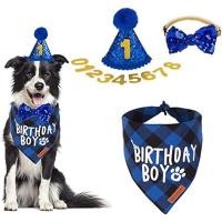 ราคา เสนอ หมวก Bandana Multi Dog Bow Set Blue Party Birthday Dog X-Large Dogs Numbers Supplies, Pets (X-Large) สําหรับวันเกิดขนาดใหญ่ ADOGGGYGO ขนาด (28794953723)