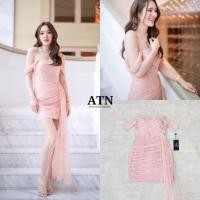 ราคา ATN เดรสออกงานสีชมพู เดรสสีชมพูออกงาน เดรสสั้นออกงาน (23042084794)