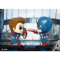 ราคา Hot Toys - COSBABY (S) Bobble-Head Captain America vs Captain America (COSB658) (49403508225)