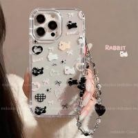 ราคา เคส For Huawei Nova 12 12i 9 SE 8 Pro 8i 7i 7 Y7P 5T 3 3i Y9S Y6S Y6 2018 Y9 Prime 2019 4G Honor 8X 20 X9C X7C Cartoon Cute Black Cat Bowknot Exquisite Back Cover Clear Fine Hole Protection Anti-drop 