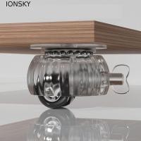 ราคา IONSKY 4 ชิ้นล้อหมุน,ลูกกลิ้งยางนุ่มล้อสากล,ปิดเสียงพร้อมความปลอดภัยเบรคหนักเงียบเฟอร์นิเจอร์ล้อเลื่อนรถเข็นอุปกรณ์เสริม (57165048856)