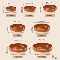 ราคา ชาม ผักนึ่งหัวเข็มขัดเนื้อสมัยเก่าชามดินเผาชามข้าวดินเผาเคลือบไม่มีดินเผาชามหม้อร้อนวัสดุหนาจานเซรามิกพิเศษฟาร์มบนโต๊ะอาหาร (55811185147)
