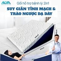 ราคา [จัดส่งเฉพาะจุด] ALVA 2in1 PILLOW รองรับเส้นเลือดขอดและ PREMIUM Gastric Reflux EXPORTED, HIGH BILLION FOAM MEMORY PILLOW (54711647184)