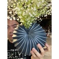 ราคา แจกันจัดดอกไม้ ขนาดสูง 8 ลายเปลือกหอย สีน้ำเงิน แจกันเซรามิค แจกันขนาดสูง ออกใบกำกับภาษีได้ รหัส112224 (27568361282)