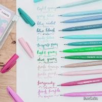 ราคา PENTEL FUDE TOUCH BRUSH SIGN PEN NEW COLOR (3324847913)