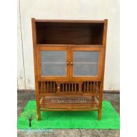 ราคา ตู้กับข้าวจัมโบ้ไม้สัก ขนาด กว้าง 55 ยาว 120 สูง 180 ซม. (20075988838)