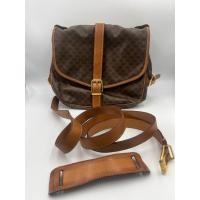 ราคา Céline Celine Brown Leather Shoulder Bag แท้ มือสอง (40856564920)