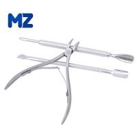 ราคา [MZ] กรรไกรตัดเล็บสแตนเลส 3 ชิ้น Cuticle Nipper Cuticle Pusher กรรไกรตัดเล็บ Trimmer (44032273069)
