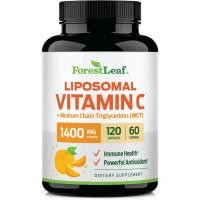 ราคา ForestLeaf Liposomal Vitamin C 1400mg Capsules | High Dose Vitamin C Liposomal Supplement w Coconut Oil Fatty Acids | Fast Absorption | Immune Support, Antioxidant, Collagen Production | 120 Vegan Cap