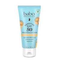 ราคา Babo Botanicals Sensitive Baby Mineral Sunscreen Lotion SPF50 - Natural Zinc Oxide - Face & Body - ปราศจากน้ําหอม - กันน้ํา - EWG ตรวจสอบแล้ว - มังสวิรัติ - ผิวแพ้ง่ายเป็นพิเศษ - (55962566470)