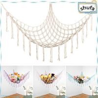 ราคา SHUFA เปลญวนของเล่น, เชือกฝ้ายผนังมุมแขวนจัดเก็บ, ตุ๊กตาตาข่ายทอพู่ตาข่ายเปลญวน (47514055642)