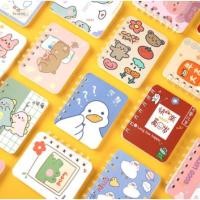 ราคา XO Spring notebook flamingo leopard cat girl SV8 8x11 ซม. 80 หน้าน่ารักการ์ตูนมินิ (44761677339)