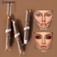 ราคา OKCATZONE Double-ended Contour Stick Dual-purpose High-light Trimming Stick Contour จมูก Shadow ใบหน้ารูปร่างกระจ่างใสตัดเครื่องสําอาง G7N4 (49511664931)