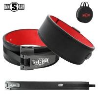 ราคา พร้อมสต็อก Professional Ratchet Lever Gym belt Cowhide Leather Powerlifting belt Fitness Deadlift Squat Support (28669265097)