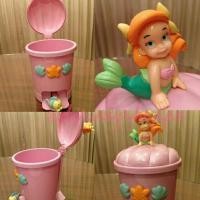 ราคา ถัง babyariel จาก Tokyodisneysea สีชมพูมุก ที่กดเป็นปลาฟาวเดอคะน่าร้าก (4134911)