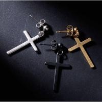 ราคา ต่างหูไม้กางเขน / ต่างหูหมุดสแตนเลส / ต่างหูไม้กางเขน (51164377351)