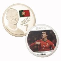 ราคา เหรียญที่ระลึกฟุตบอลโลกโปรตุเกสหมายเลข 7 C Luo เหรียญที่ระลึกเหรียญเงินเหรียญที่ระลึก Surface King No. 7 เหรียญ 7.29 (45515089102)