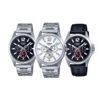 ราคา Casio นาฬิกาข้อมือผู้ชาย รุ่น MTP-E350D-1BVDF / MTP-E350D-7BVDF / MTP-E350L-1BVDF Men's Watch Quartz (26679060511)