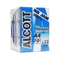 ราคา 5 รีม กระดาษถ่ายเอกสาร ยี่ห้อ Alcott ฟ้า ขนาด A4 70 แกรม (1รีม/500แผ่น) (18292645153)